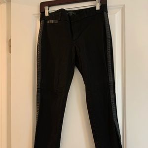 Banana Republic Black Faux Leather Pant